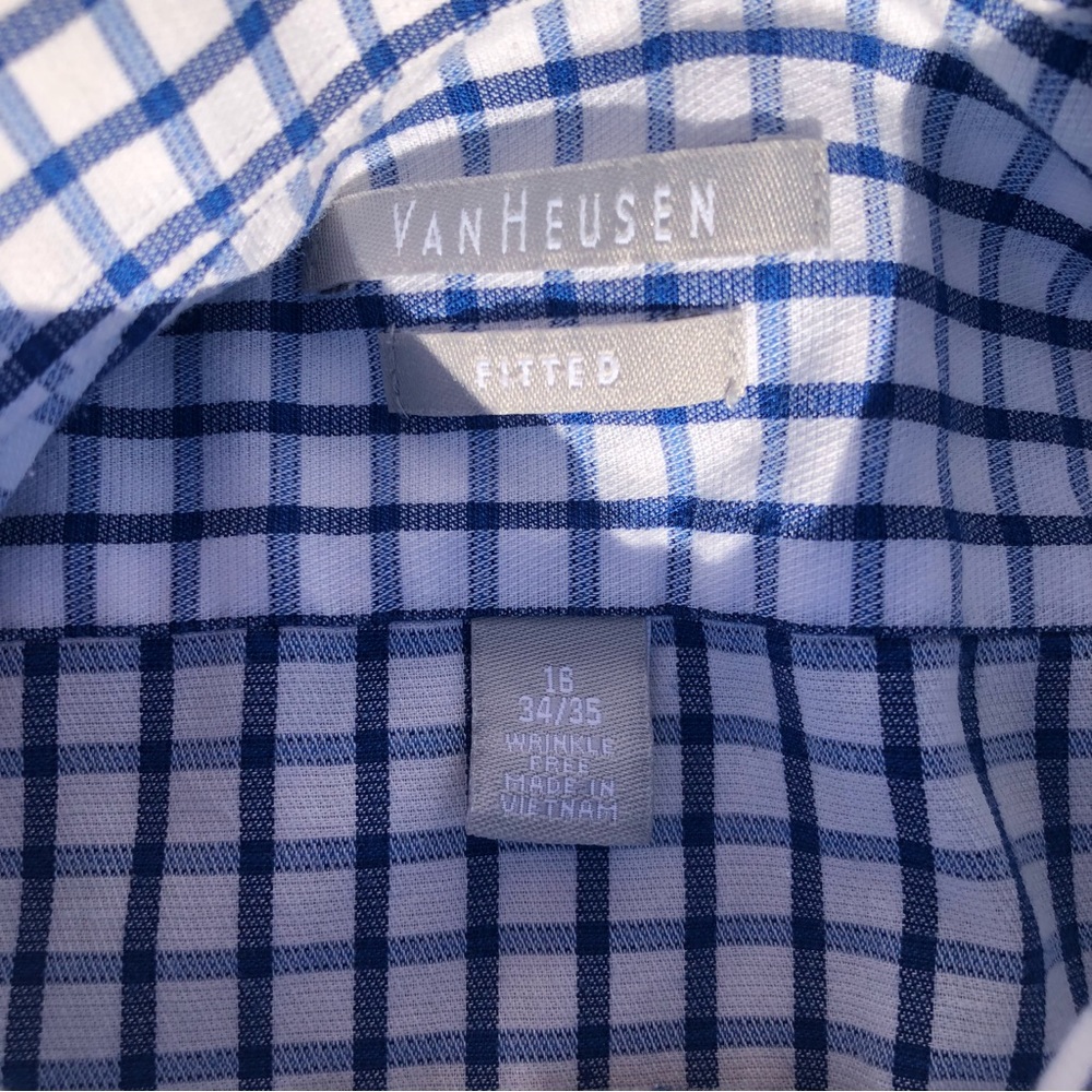 Vintage 90s Square Pattern Button Down Shirt - image 3